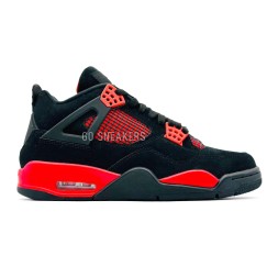 Nike Air Jordan 4 Retro Man Suede Fire Red