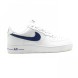 Мужские кроссовки Nike Air Force AF-1 Low White-Navy