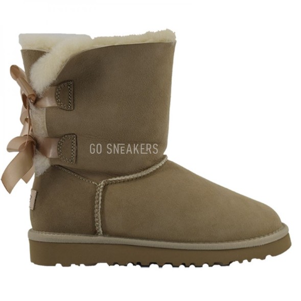 Женские угги с бантиками Bailey Bow II Sand
