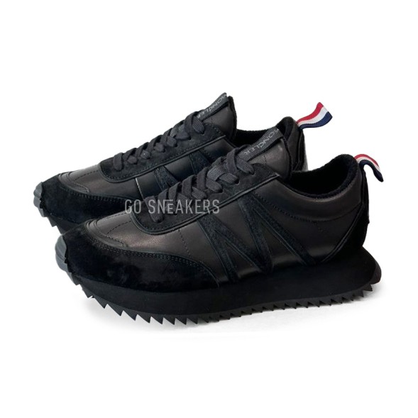 Мужские кроссовки Moncler Pacey Leather Black