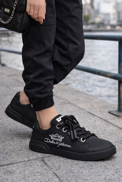 Унисекс кроссовки Dolce &amp; Gabbana Portofino Сrown Black