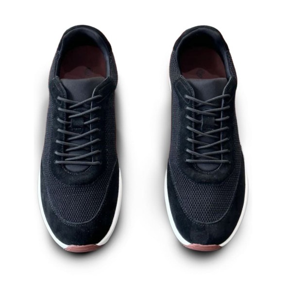 Мужские кроссовки Loro Piana Textile Sneakers Black
