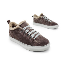 Brunello Cucinelli Winter Sneaker Suede Chocolate