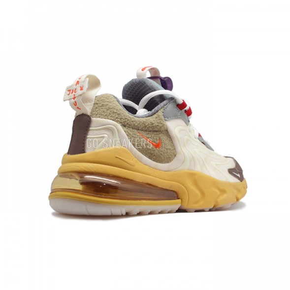 Мужские кроссовки Travis Scott x Nike Air Max 1 - Baroque Brown/Lemon Drop-Wheat-Chile Red