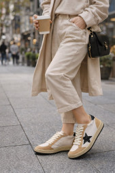 Golden Goose Ball Star Leather Beige