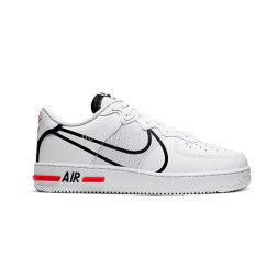 Nike Air Force 1 React White Black Red