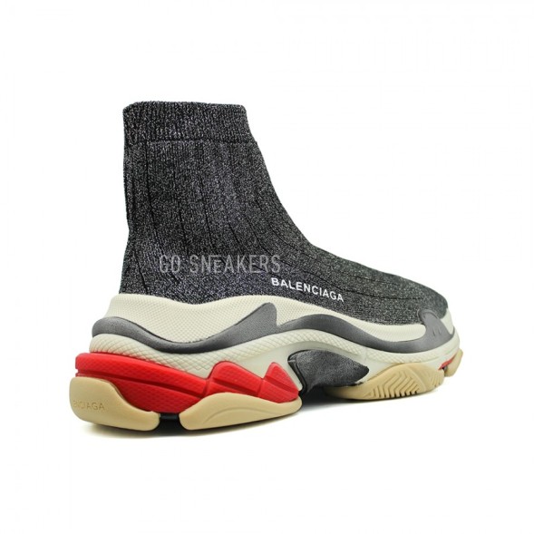 Женские кроссовки Balensiaga Speed Trainer Triple S B Grey SIlver