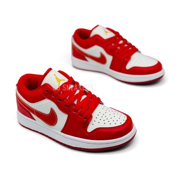 Женские кроссовки Nike Air Jordan 1 Low-Top Vintage Basketball Shoes Women&amp;#039;s White Red