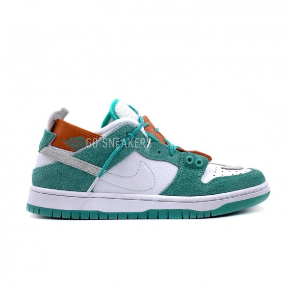 Мужские кроссовки Nike Dunk Low White&amp;amp;Green