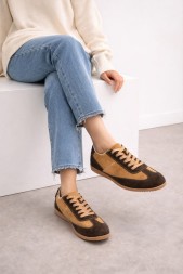 The Row Suede Sneakers Beige/Brown