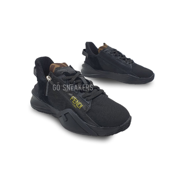 Женские кроссовки Fendi Flow Black