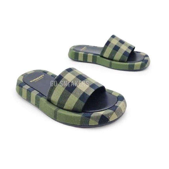 Женские шлепки Burberry Flip-flops Green