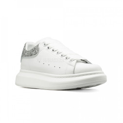 Alexander McQueen Luxe Glitter-Silver