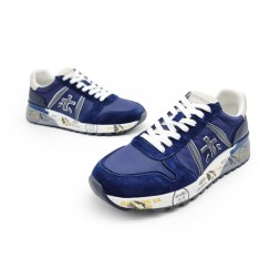 Premiata 483 Textile/Suede Navy/Grey