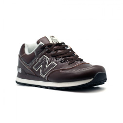 New Balance Мужские 574 Leather New Brown