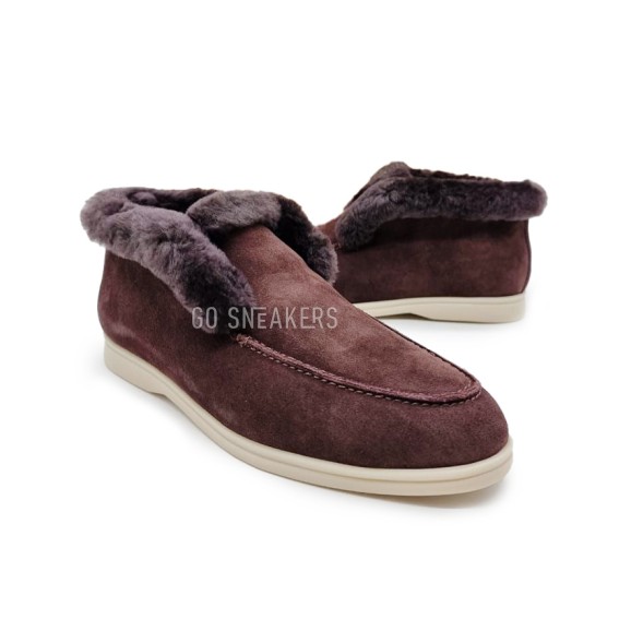 Унисекс ботинки Brunello Cucinelli Suede Dark Brown