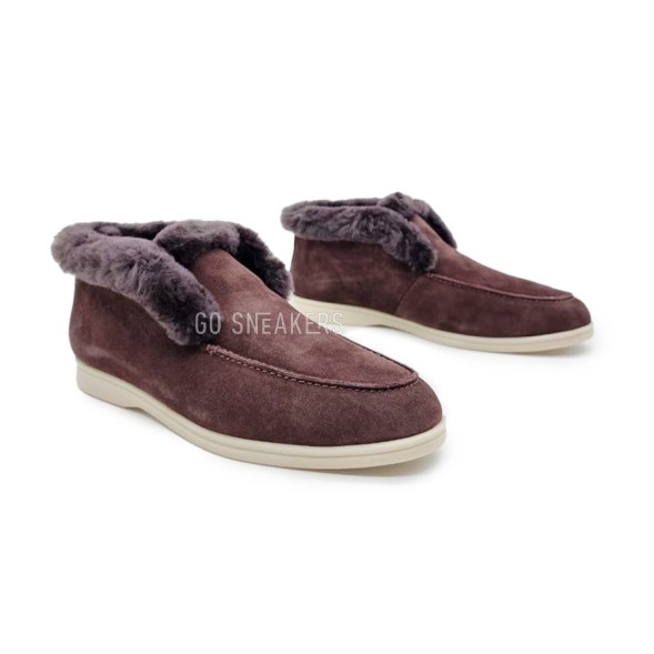 Унисекс ботинки Brunello Cucinelli Suede Dark Brown